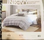 Ink+ivy 100% Cotton Mid Century Full/queen, Rhea Comforter, Grey. Fixed Price $79.00.