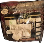 King Comforter 8 Piece Victoria Classics Savannah Set Burgundy-new. Fixed Price $319.00.