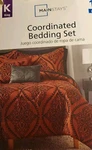 Mainstays King Red Black Medallion Floral Scroll Comforter Set Shams Pillows. Fixed Price $49.00.