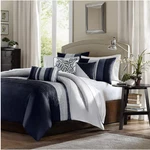 Madison Park Amherst 7-PIECE Queen Comforter Set In Navy. Fixed Price $65.00.