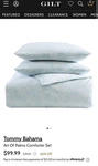 Tommy Bahama Art Of Palms Full/queen Duvet Set 100% Cotton Tropical Bedding. Fixed Price $45.00.