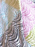Seventeen Comforter Pillow Cover Set Twin Multicolors Tiger Stripes 85"X66". Fixed Price $24.99.
