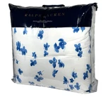 Ralph Lauren Georgica Maylen Queen Comforter Blue White Floral Cotton. Fixed Price $159.99.