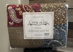 Cozy Line Home Fashions Floral Paisley Patchwork Cotton Quilt Bedding Set Queen. Fixed Price $49.00.