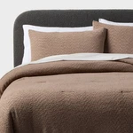 Full/queen Boucle Comforter Set Brown - Threshold. Fixed Price $27.99.