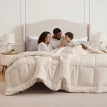 Bedsure Quilted Comforter Duvet Insert Oversized King 116X98 Linen. Fixed Price $209.99.