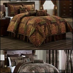 Amelia 9-PIECE Rustic Jacquard Woven Floral Patchwork Comforter Bedding Set. Fixed Price $115.99.