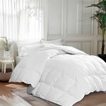 White Goose King Size Feathers Down Fiber Comforter, 100% Cotton Duvet Insert.... Fixed Price $106.76.