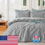 Joiedomi Tufted Queen Comforter Set 3 Pieces Grey Boho Bedding 1. Fixed Price $72.82.