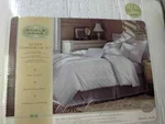 Whole Home Queen Comforter Set White 4 Piece Eyelet Embroidery Oversize Cotton. Fixed Price $99.99.