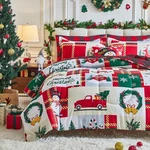 Flysheep Christmas Comforter Set 3 Pieces Queen Size 88X88 Inches, Snowman Sn.... Fixed Price $55.28.