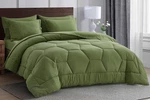 Chezmoi Collection Piper Bed In Bag Honeycomb Quilted Comforter Set And Sheets. Fixed Price $54.99.