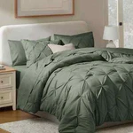 All Season Pinch Pleat Comforter Set W/ 2 Down Alternative Pillows, Bed Bag. Fixed Price $71.99.