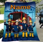 Fireman Sam Flannel Blanket Soft Bed Sofa Throw Birthday Gift For Kids. Fixed Price $81.51.
