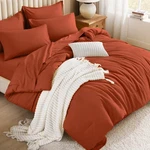 Litanika Burnt Orange Comforter King Size (104"X90"), -. Fixed Price $91.93.