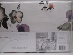 Charisma Clara Watercolor Floral White Purple 3PC Duvet Shams Set - King. Fixed Price $199.99.