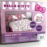 New Hello Kitty Sanrio Queen Sheet Set Pink Floral Y2K Cute Kawaii Bedding Soft. Fixed Price $45.00.