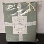 Parachute King/california Casual Organic Cotton Duvet Cover & Sham Set Jade. Fixed Price $109.99.
