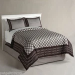 Jaclyn Smith Chocolate Brown Chain Links Full Comforter Set - 300 Thread Count. Fixed Price $59.99.