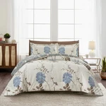Open Box Queen Size Swanson Daisy Comforter Set: 1 2 Pillow Shams. Fixed Price $29.99.