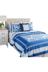Hotel Du Cobb 3-PACK Set 300TC Cotton Sateen Printed Comforter Navy. Fixed Price $54.99.