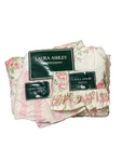 Vintage Laura Ashley Country Roses Twin Size Comforter Pink White New Read Desc. Fixed Price $125.00.