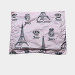 Juicy Couture Home Pillow Case Sham Pink Gray Eiffel Tower Paris France 20"X26". Fixed Price $11.99.