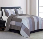 Chezmoi Collection Sora 3-PIECE Plaid Checkered Grid Patchwork Stripe Quilt S.... Fixed Price $64.71.