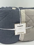 Pottery Barn Teen Twin/twin Xl Beachstone Stripe Comforter Gray/multi New. Fixed Price $125.00.