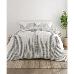 Ienjoy Home Ultra Soft Diamond Stripe 3-PC. Queen Comforter Set Light Gray. Fixed Price $54.99.