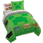 Jay Franco Minecraft 5-PIECE Twin Bedding Set Comforter & Sheets New Nib. Fixed Price $59.99.