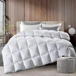 Puredown White Goose Comforter 90" X Full/queen 500 Tc Cotton $400. Fixed Price $190.00.