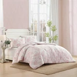Laura Ashley - Comforter Set, Soft Poly Waffle Textured Bedding With Matching. Fixed Price $131.99.