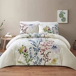 3 Pc Comforter Set Dahlia Lane Floral Environmental Friendly Queen King. Fixed Price $90.00.