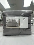 Hotel Collection Modern Crosshatch King/gray Comforter & Shams Set New. Fixed Price $150.00.