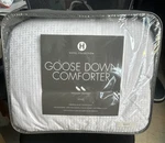 Hotel Collection European White Goose Down King Comforter Medium Weight RTL:$880. Fixed Price $345.99.