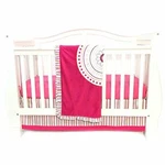 One Grace Place Sophia Lolita Infant Crib Bedding Set, White/pink/berry/orange. Fixed Price $76.62.