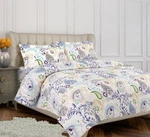 Tribeca Living Flannel Paisley Garden Printed 170 Gsm Duvet Cover Set, Queen,mul. Fixed Price $63.40.