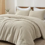 Phf Ultra Soft Waffle Weave Comforter Set Queen Size, 3 Pieces Lightweight Br.... Fixed Price $78.79.