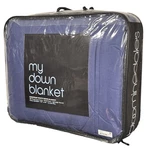 Bloomingdale S My Down Blanket Full/queen Navy European White 300TC Cotton. Fixed Price $169.99.