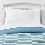 Pillowfort Toddler Kids' Comforter Cotton Shell Year-round Use Checker. Fixed Price $14.99.