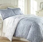 Winter Brush Blue/white Reversible Down Alt Comforter Full/queen 2 Shams 3PCS. Fixed Price $45.99.