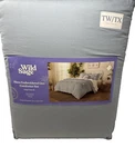 New Wild Sage Alana Geometric Embroidered Twin Comforter Set - Light Blue Dorm. Fixed Price $32.39.