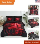 Cozy California King 7PC Reversible Comforter Set - Stunning Rose Pattern. Fixed Price $68.99.