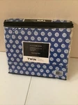 Bloomingdales Navy Blue White Floral 3 Pc Twin Sheet Set Cotton. Fixed Price $38.99.