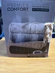 Premier Comfort Faux Fur Heated Throw, Leopard, 50 70" New In Box. Fixed Price $64.88.