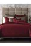 Hotel Collection Red Woven Texturef/queen Duvet COVER,2STANDARD Quilt & 1ST.SHAM. Fixed Price $299.99.