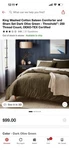 King Washed Cotton Sateen Comforter Sham Set Olive Green Threshold Wreath. Fixed Price $65.00.