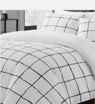 City Scene Twin Duvet Cover Set & Standard Pillow Sham White Zander. Fixed Price $42.99.