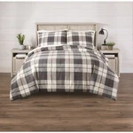 Homestead Plaid 3-PIECE Comforter Set,green, Full/queen. Fixed Price $40.98.